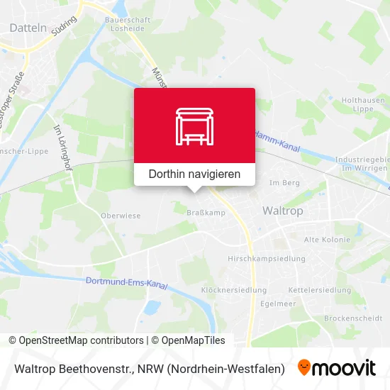 Waltrop Beethovenstr. Karte