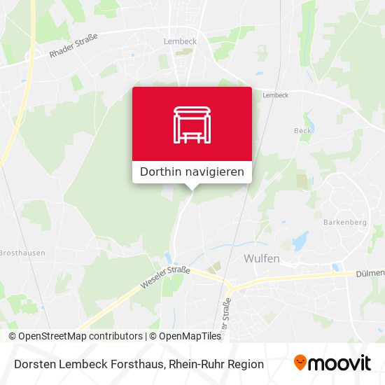 Dorsten Lembeck Forsthaus Karte