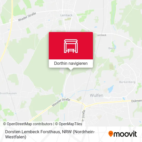Dorsten Lembeck Forsthaus Karte