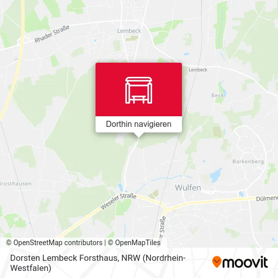 Dorsten Lembeck Forsthaus Karte