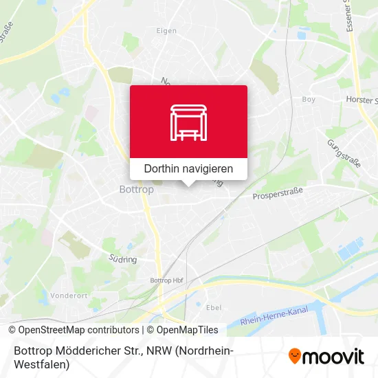 Bottrop Möddericher Str. Karte