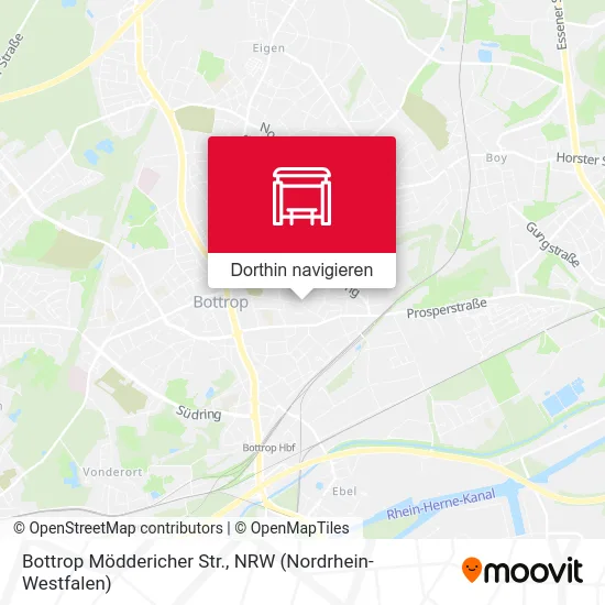 Bottrop Möddericher Str. Karte