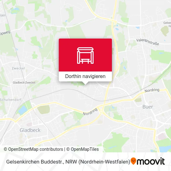 Gelsenkirchen Buddestr. Karte