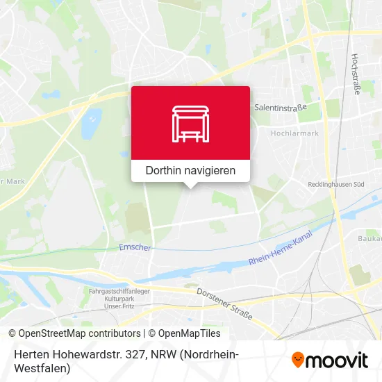 Herten Hohewardstr. 327 Karte