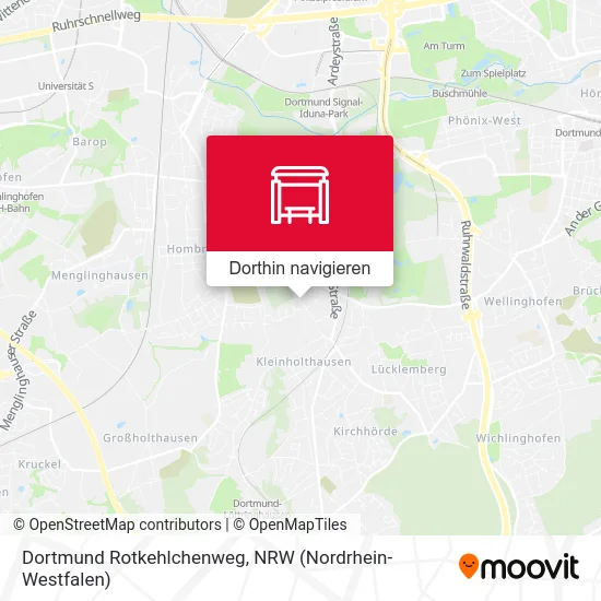 Dortmund Rotkehlchenweg Karte