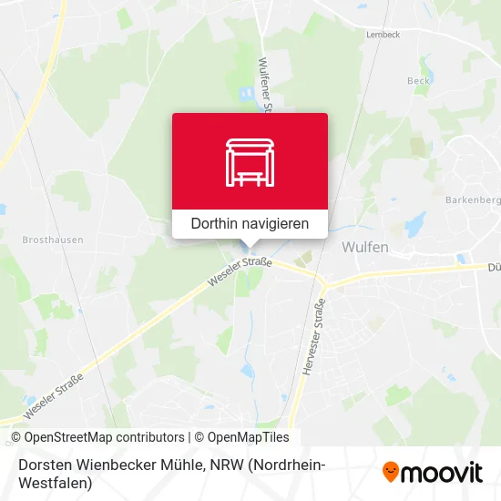 Dorsten Wienbecker Mühle Karte