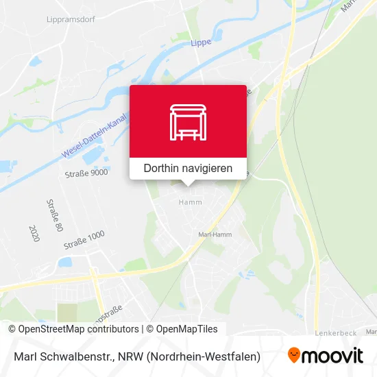 Marl Schwalbenstr. Karte