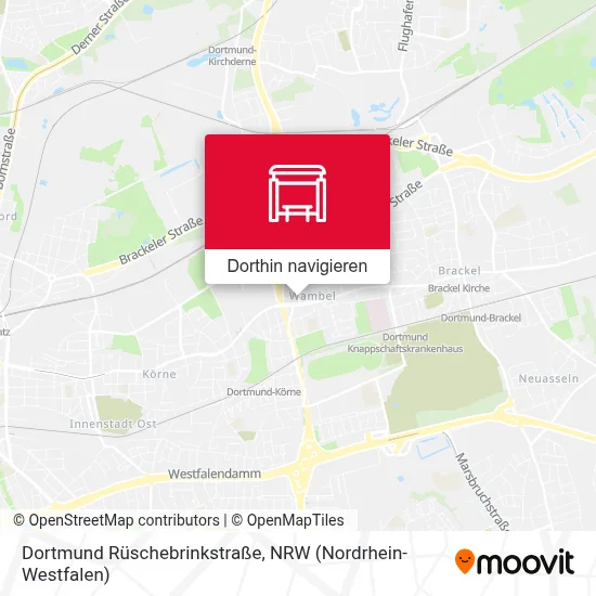 Dortmund Rüschebrinkstraße Karte