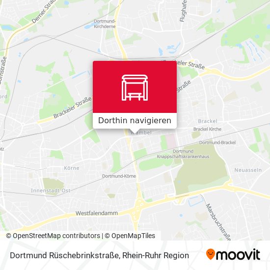 Dortmund Rüschebrinkstraße Karte