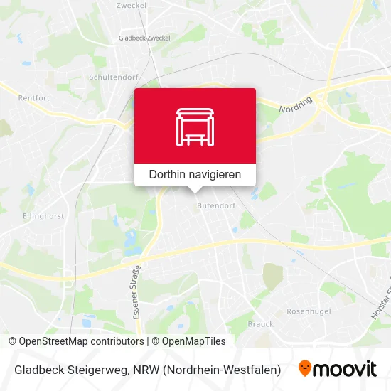 Gladbeck Steigerweg Karte