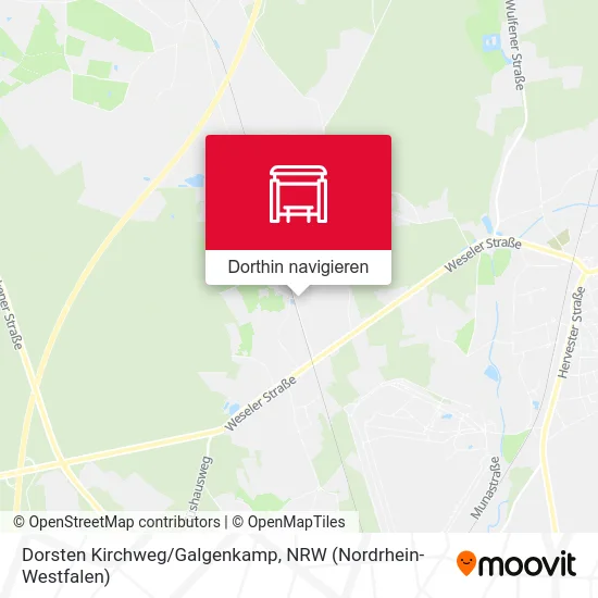 Dorsten Kirchweg/Galgenkamp Karte