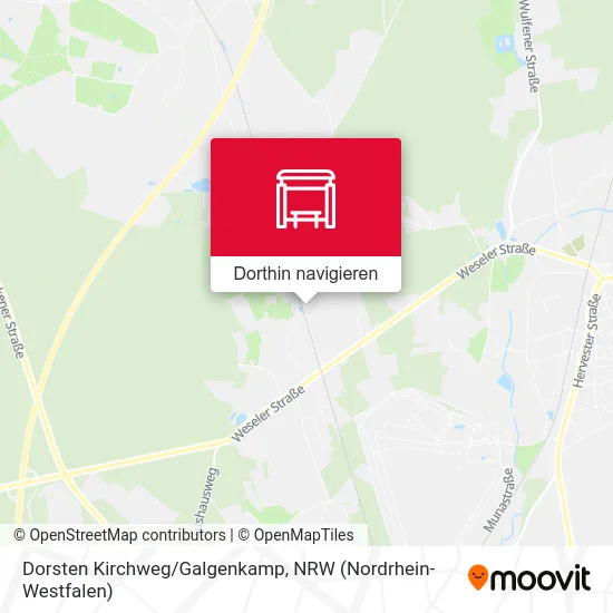 Dorsten Kirchweg/Galgenkamp Karte