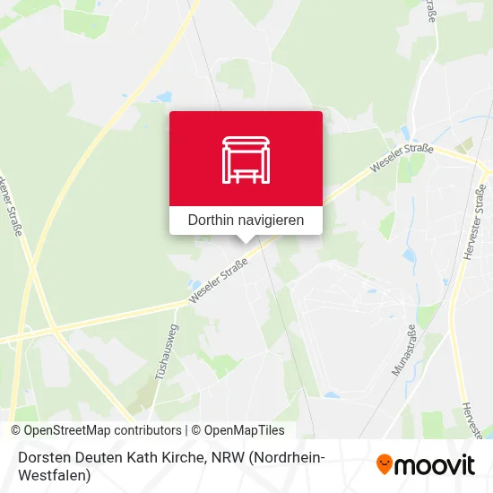 Dorsten Deuten Kath Kirche Karte