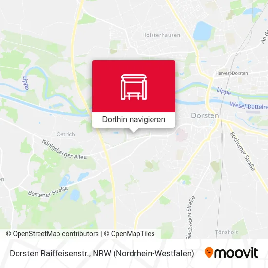 Dorsten Raiffeisenstr. Karte