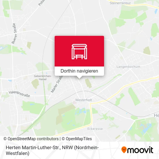 Herten Martin-Luther-Str. Karte