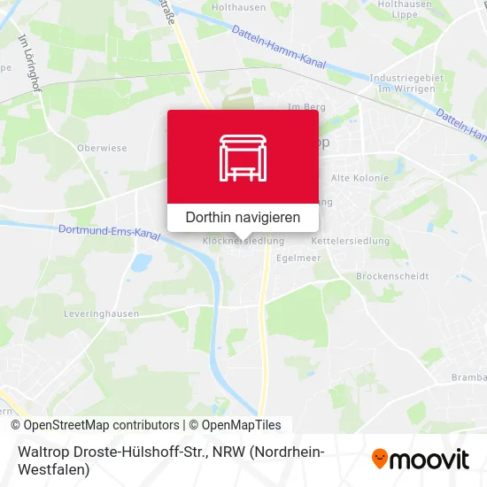 Waltrop Droste-Hülshoff-Str. Karte