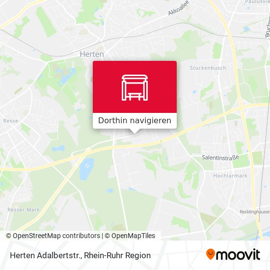 Herten Adalbertstr. Karte