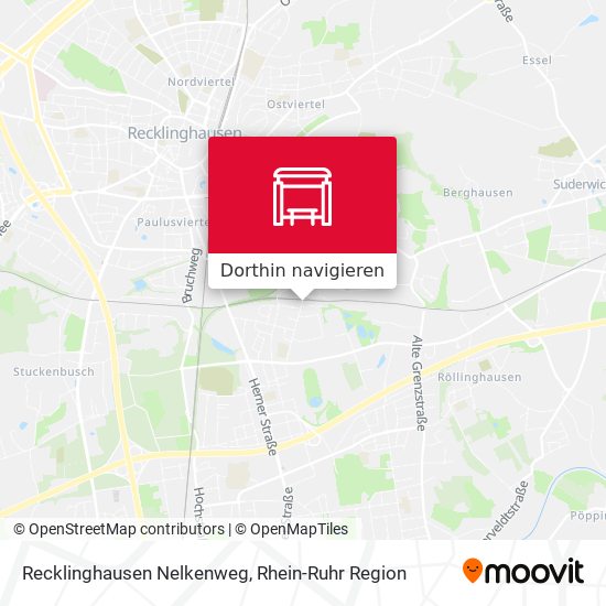 Recklinghausen Nelkenweg Karte