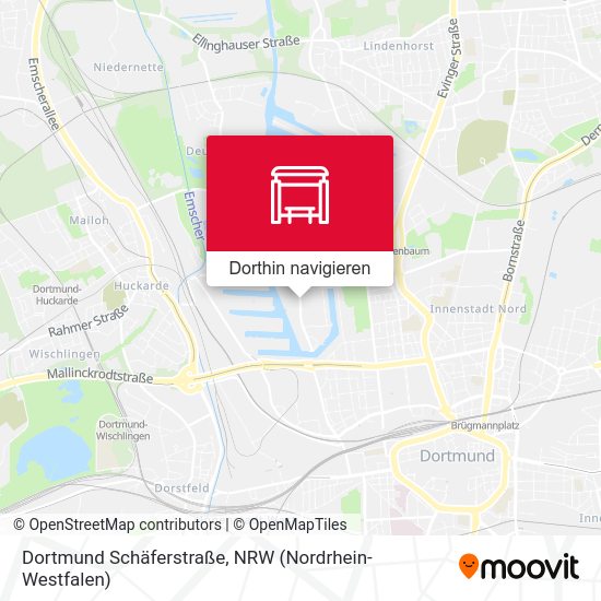 Dortmund Schäferstraße Karte