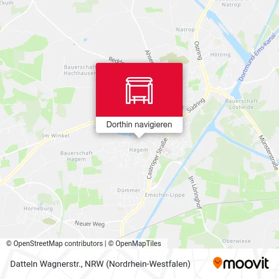 Datteln Wagnerstr. Karte