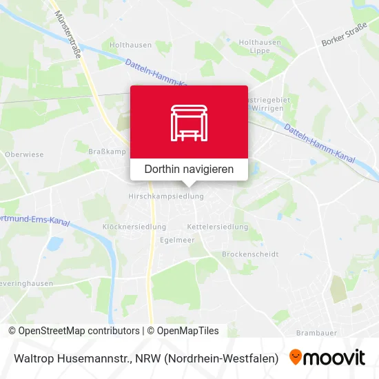 Waltrop Husemannstr. Karte