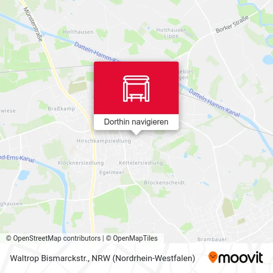 Waltrop Bismarckstr. Karte