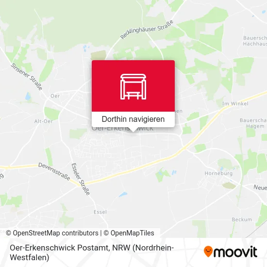 Oer-Erkenschwick Postamt Karte