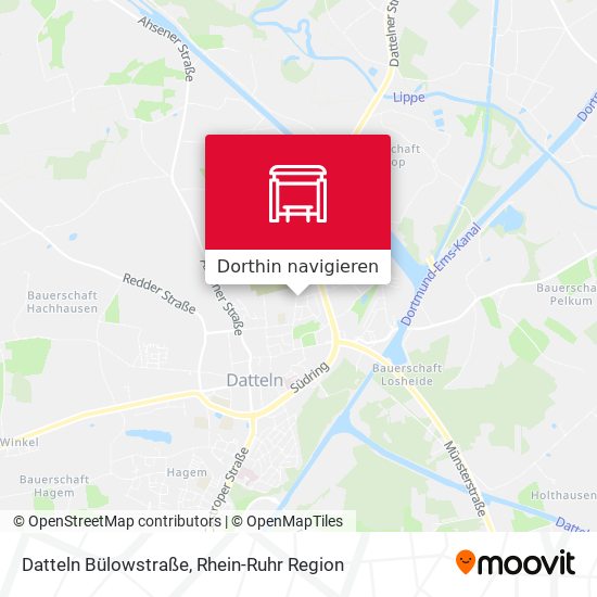 Datteln Bülowstraße Karte