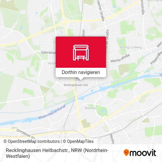 Recklinghausen Hellbachstr. Karte