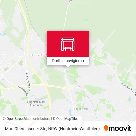 Marl Obersinsener Str. Karte