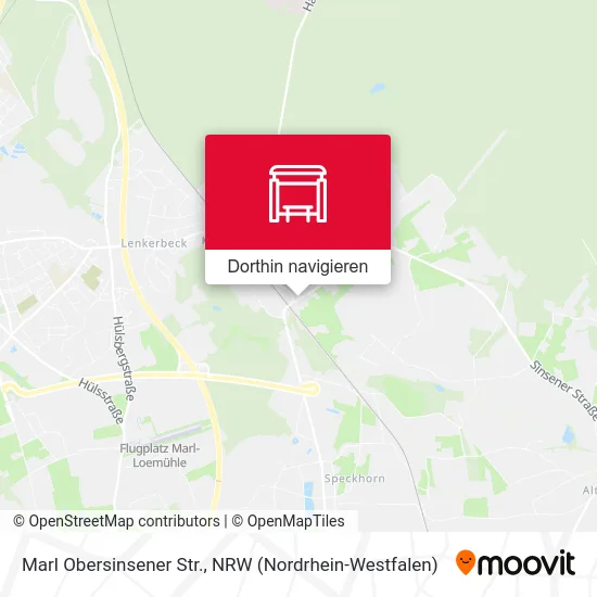 Marl Obersinsener Str. Karte