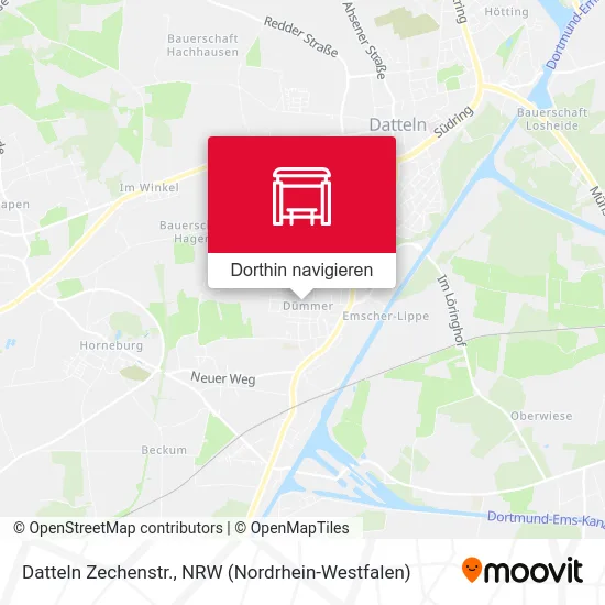 Datteln Zechenstr. Karte