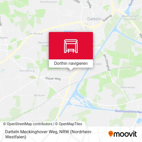 Datteln Meckinghover Weg Karte