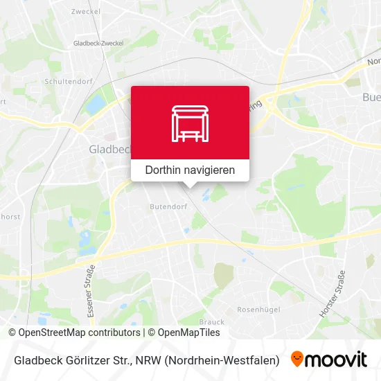 Gladbeck Görlitzer Str. Karte