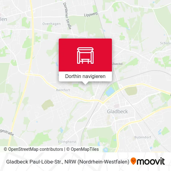 Gladbeck Paul-Löbe-Str. Karte