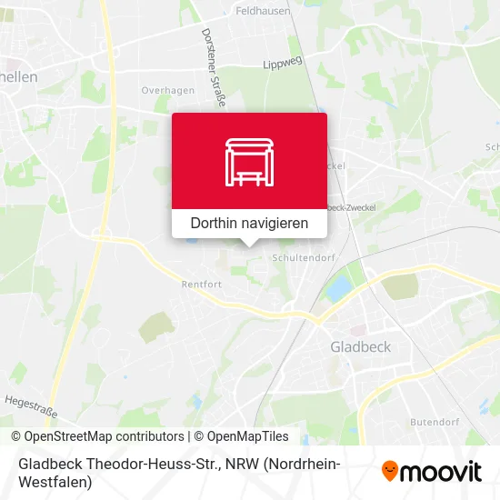 Gladbeck Theodor-Heuss-Str. Karte