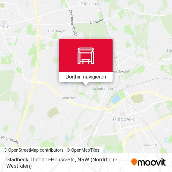 Gladbeck Theodor-Heuss-Str. Karte