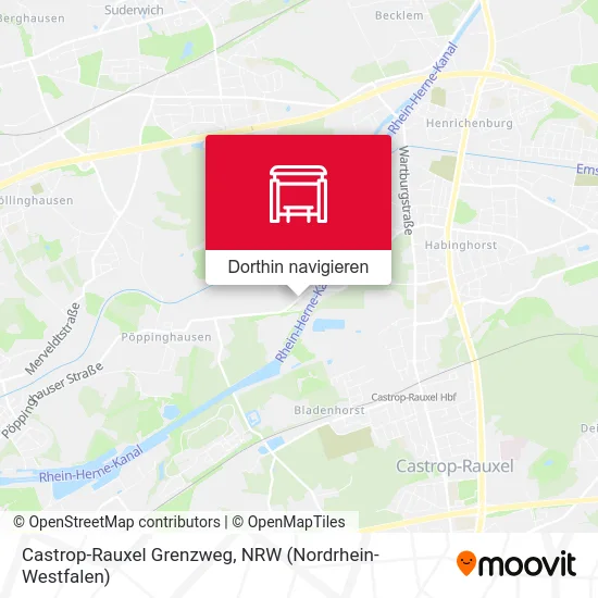 Castrop-Rauxel Grenzweg Karte