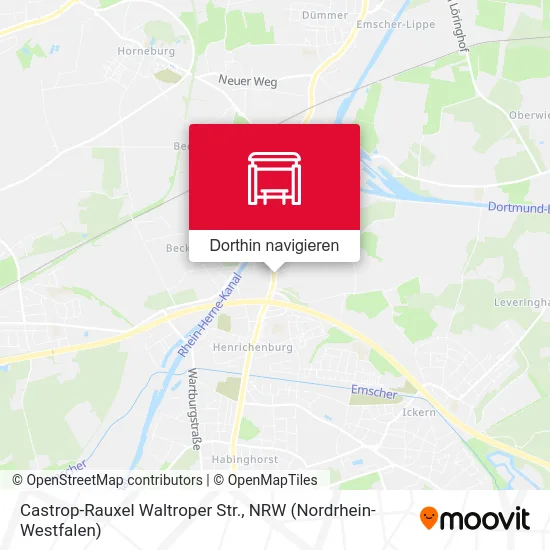 Castrop-Rauxel Waltroper Str. Karte