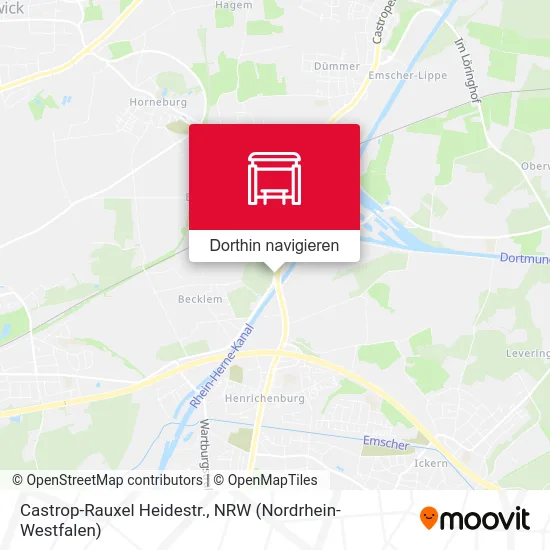 Castrop-Rauxel Heidestr. Karte