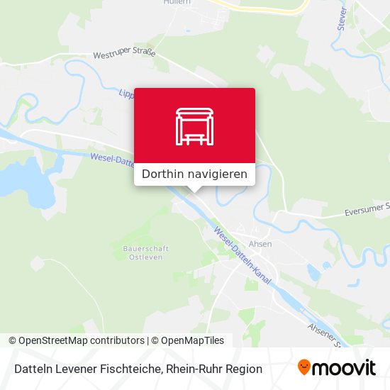 Datteln Levener Fischteiche Karte