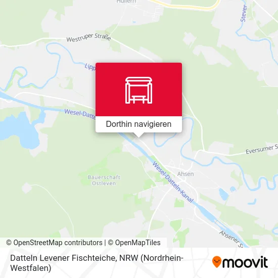 Datteln Levener Fischteiche Karte