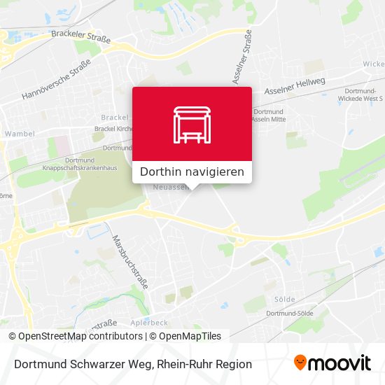 Dortmund Schwarzer Weg Karte