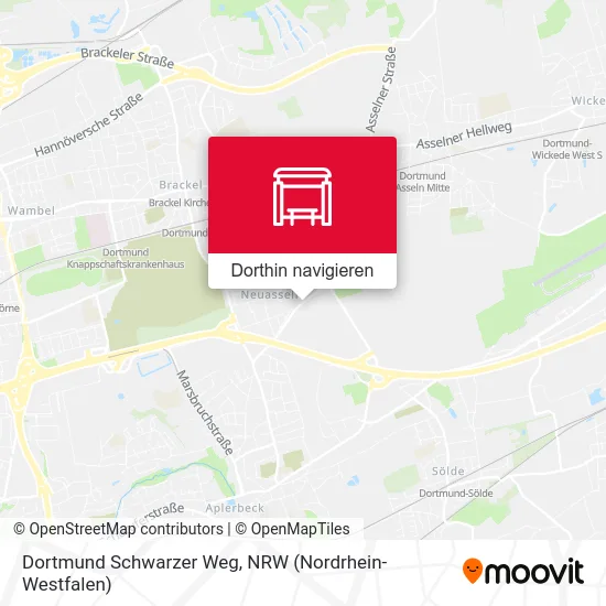 Dortmund Schwarzer Weg Karte