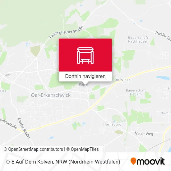 O-E Auf Dem Kolven Karte