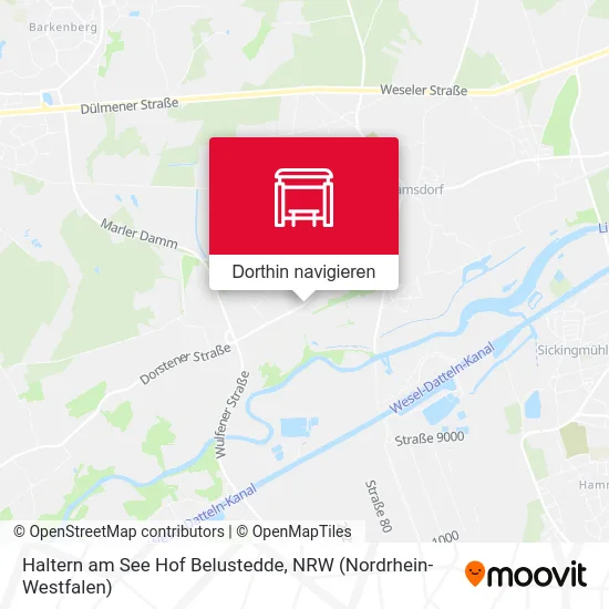 Haltern am See Hof Belustedde Karte