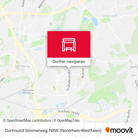 Dortmund Simmelweg Karte
