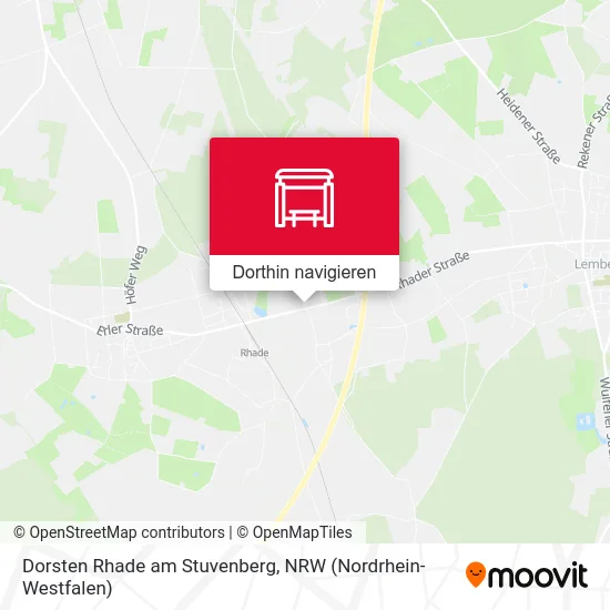 Dorsten Rhade am Stuvenberg Karte