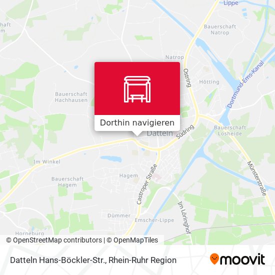 Datteln Hans-Böckler-Str. Karte