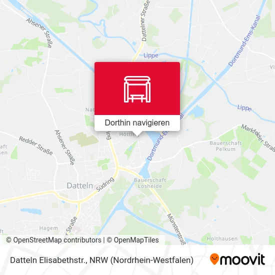 Datteln Elisabethstr. Karte